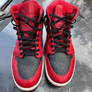 Men's Red and Black Sneakers